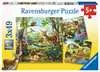 Forest/Zoo/Domestic Anim. 3x49p Puslespill;Barnepuslespill - Ravensburger