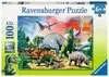Puzzle dla dzieci 2D: Dinozaury 100 elementów Puzzle;Puzzle dla dzieci - Ravensburger