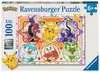 Hraví Pokémoni 100 dílků 2D Puzzle;Dětské puzzle - Ravensburger