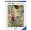 Gustav Klimt: Dáma s vějířem 1000 dílků 2D Puzzle;Puzzle pro dospělé - Ravensburger