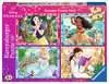 Disney: Princezny 4x100 dílků 2D Puzzle;Dětské puzzle - Ravensburger