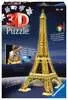 Puzzle 3D Budynki nocą: Wieża Eiffela 216 elementów Puzzle 3D;Night Edition - Ravensburger