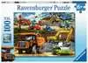 Stavební vozidla 100 dílků 2D Puzzle;Dětské puzzle - Ravensburger