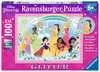 Třpytivé puzzle Disney: Princezny 100 dílků 2D Puzzle;Dětské puzzle - Ravensburger