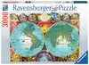 Puzzle 2D 3000 elementów: Antyczna mapa świata Puzzle;Puzzle dla dorosłych - Ravensburger