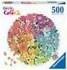 Round puzzle Circle of colors Flowers Puzzels;Puzzels voor volwassenen - Ravensburger