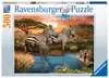 Puzzle 500 p - Zèbres au plan d eau Puzzle;Puzzles adultes - Ravensburger