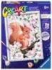 CreArt Roztomilá veverka (se třpytkami) Kreativní a výtvarné hračky;CreArt Malování pro děti - Ravensburger