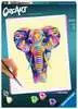 CreArt - 24x30 cm - elephant Loisirs créatifs;Peinture - Numéro d’art - Ravensburger