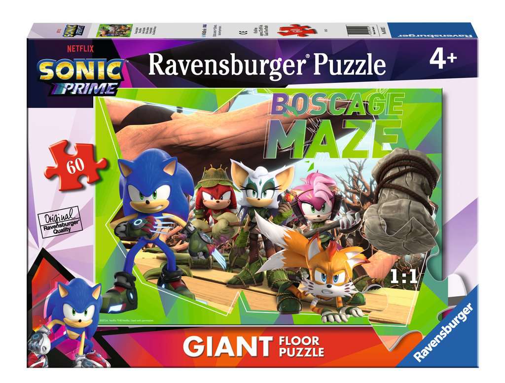 Sonic Prime Giant floor 60p, Puzzle Infantiles, Puzzles, Productos, es