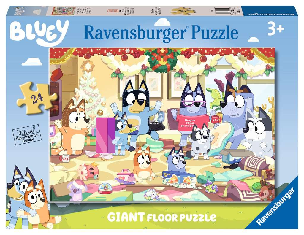 Puzzle Infantil Bluey Doble cara 24 Piezas 50 x 35 cm (12 Unidades) 