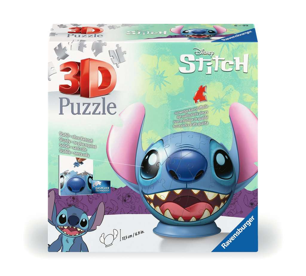 Disney Stitch, Puslespillballer, 3D Puzzle®, Produkte, no