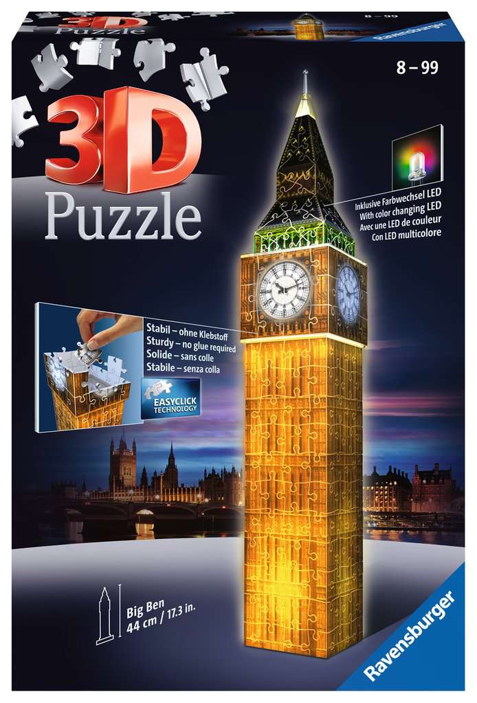 Big Ben, Night Edition, 3D Puzzle, Prodotti, it