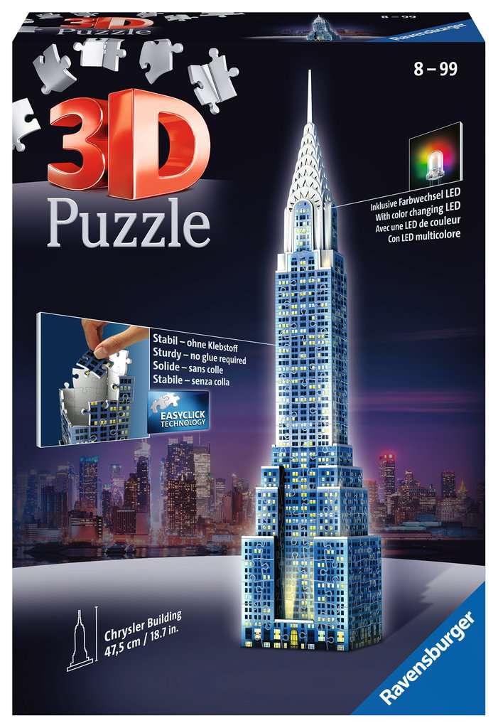 Puzzle 3D Phare illuminé - Ravensburger - 216 pièces - sans colle