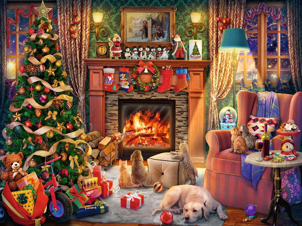 Le réveillon de Noël, Puzzles pour adultes, Puzzles