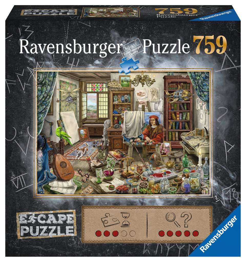 1 Set Di Grandi Puzzle Artistici Porta Divertimento Familiare Con