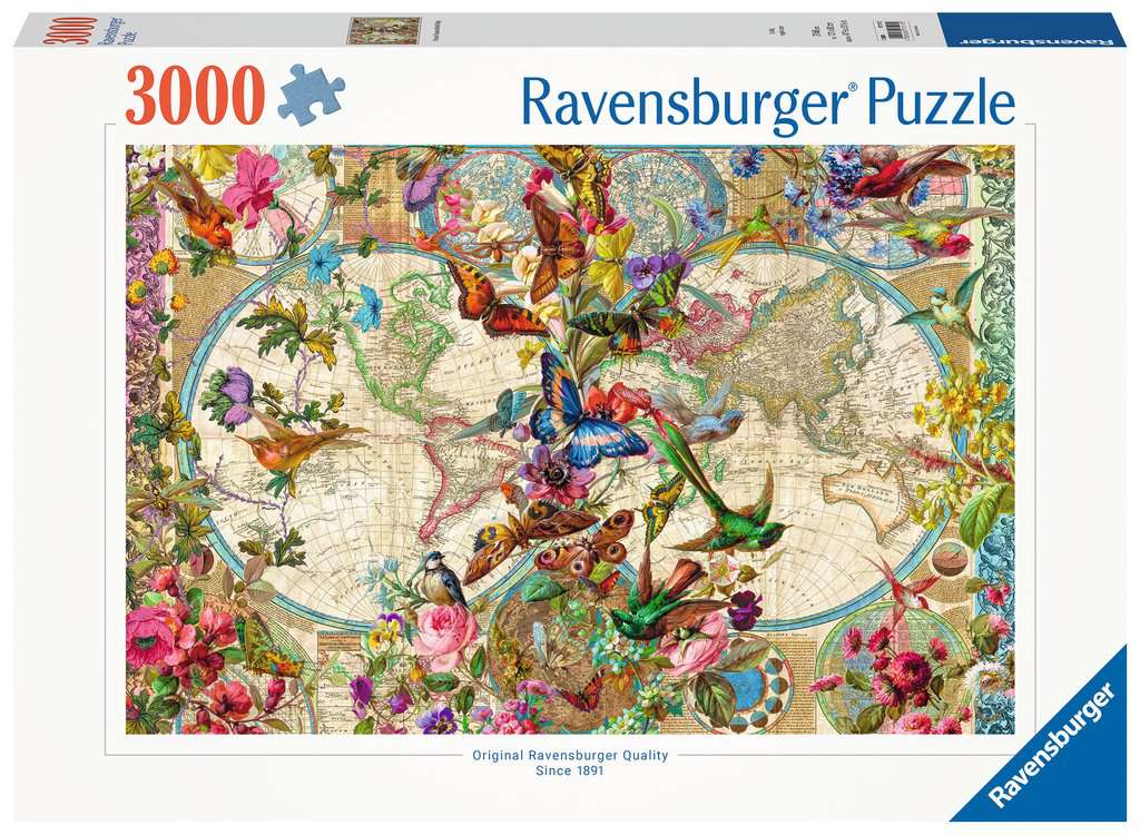 Mappamondo Flora e Fauna, Puzzle da Adulti, Puzzle, Prodotti, it