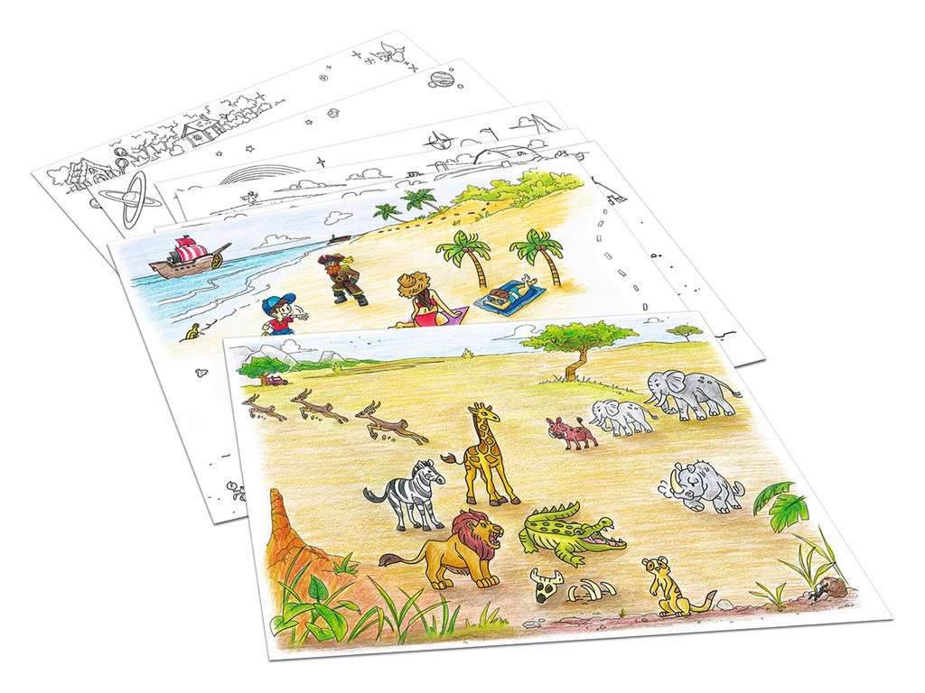 Ravensburger - Xoomy - Maxi - Nouvelles illustrations - Jeu créatif -  Dessin - Enfant dès 7 ans - 18111