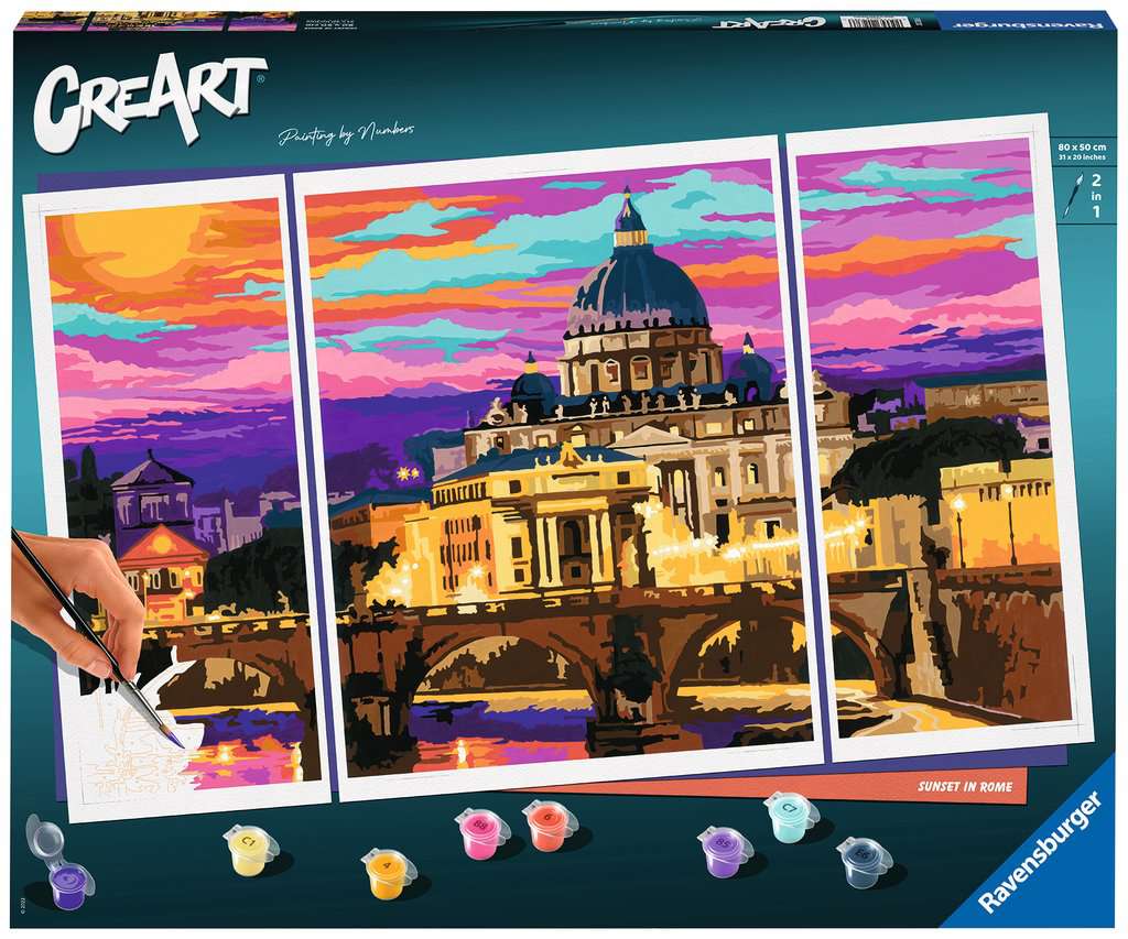 CreArt Serie Premium Trittico - Roma, CreArt Adulti, Giochi Creativi, Prodotti, it