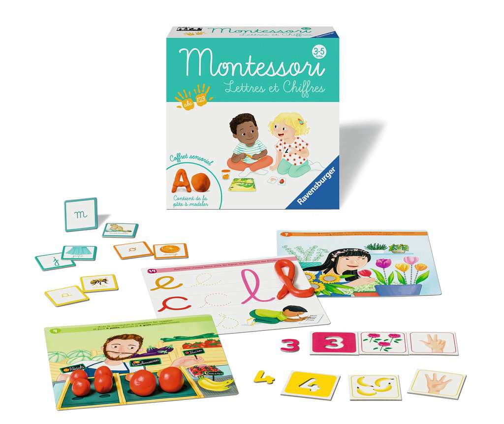 Montessori - Lettres et chiffres, Jeux éducatifs