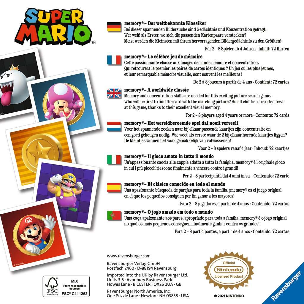 memory® Super Mario, memory®, Giochi in Scatola, Prodotti, it