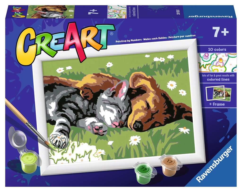 CreArt Serie E Classic - Cane e gatto dolce sonno