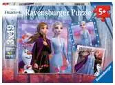 Puzzles 3x49 p - Le voyage commence / Disney La Reine des Neiges 2 Puzzle;Puzzle enfants - Ravensburger