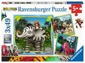 Puzzle, Zafari, Puzzle 3x49 Pezzi, Età Raccomandata 5+ Puzzle;Puzzle per Bambini - Ravensburger