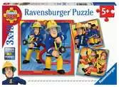 Fireman Sam, 3x49pc Pussel;Barnpussel - Ravensburger