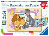 Disney s favorite puppies 2x24p Pussel;Barnpussel - Ravensburger