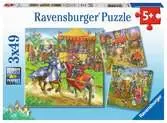 Ritterturn. im Mittelalter3x49p Palapelit;Lasten palapelit - Ravensburger