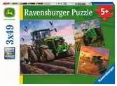 John Deere: Hlavní sezóna 3x49 dílků 2D Puzzle;Dětské puzzle - Ravensburger