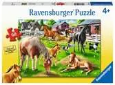 Šťastní koně 60 dílků 2D Puzzle;Dětské puzzle - Ravensburger