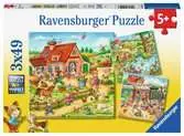 Prázdniny na venkově 3x49 dílků 2D Puzzle;Dětské puzzle - Ravensburger