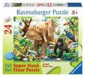 PRZYJACIELE Z DŻUNGLI PODŁ.24EL. Puzzle;Puzzle dla dzieci - Ravensburger