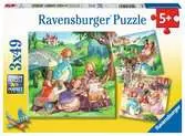 Hrající si princezny 3x49 dílků 2D Puzzle;Dětské puzzle - Ravensburger