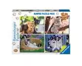 Piccoli gatti 4x100p Puzzles;Puzzle Infantiles - Ravensburger