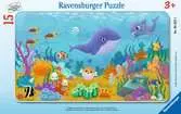 Zvířata pod mořskou hladinou 15 dílků 2D Puzzle;Dětské puzzle - Ravensburger
