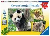 Panda, tijger en leeuw Puzzels;Puzzels voor kinderen - Ravensburger
