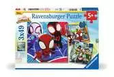 Spidey 3x49 dílků 2D Puzzle;Dětské puzzle - Ravensburger