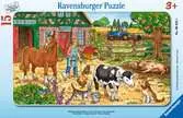 Puzzle dla dzieci 2D w ramce: Życie na farmie 15 elementów Puzzle;Puzzle dla dzieci - Ravensburger