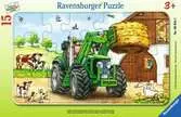 Traktor na statku 15 dílků 2D Puzzle;Dětské puzzle - Ravensburger
