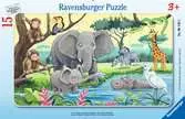 06136 5   アフリカの動物たち（15ピース） パズル;お子様向けパズル - Ravensburger