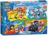 PSI PATROL PUZZLE KSZTAŁTY GIGANT 4W1 Puzzle;Puzzle dla dzieci - Ravensburger