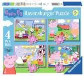 Prasátko Peppa 4 v 1 2D Puzzle;Dětské puzzle - Ravensburger