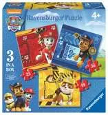 Puzzle dla dzieci 2D 3in1: Psi Patrol - Rubble, Marshall i Chase  25/36/49 elementów Puzzle;Puzzle dla dzieci - Ravensburger