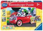 Disney Mickey Minnie a přátelé 2x12 dílků 2D Puzzle;Dětské puzzle - Ravensburger