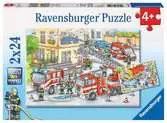 Hasiči 2x24 dílků 2D Puzzle;Dětské puzzle - Ravensburger