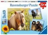 Sladcí koně 3x49 dílků 2D Puzzle;Dětské puzzle - Ravensburger