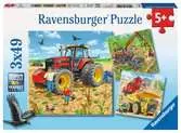 OGROMNE MASZYNY 3X49EL Puzzle;Puzzle dla dzieci - Ravensburger